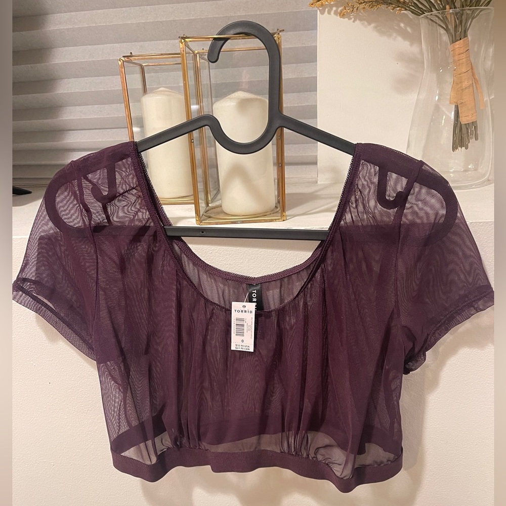 Torrid sheer bust top